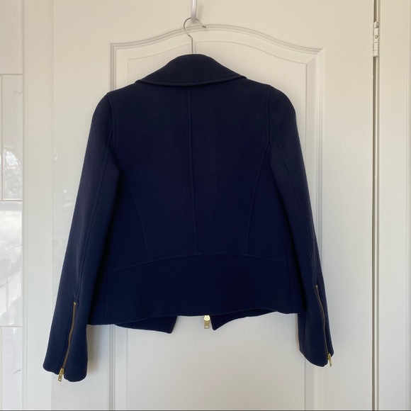 J. Crew double cloth motorcycle jacket EUC - Picture 6 of 8